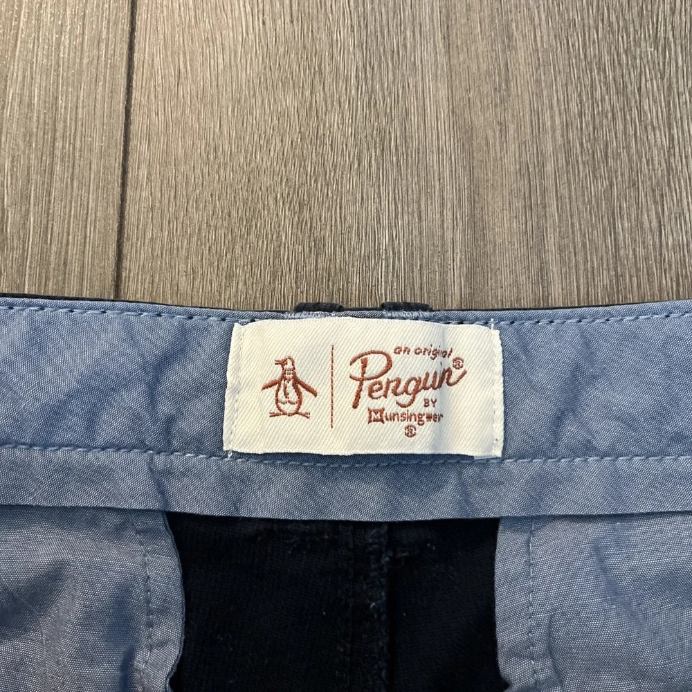 Penguin by Munsingwear Mens Sz 29 Chino Shorts Dark Blue